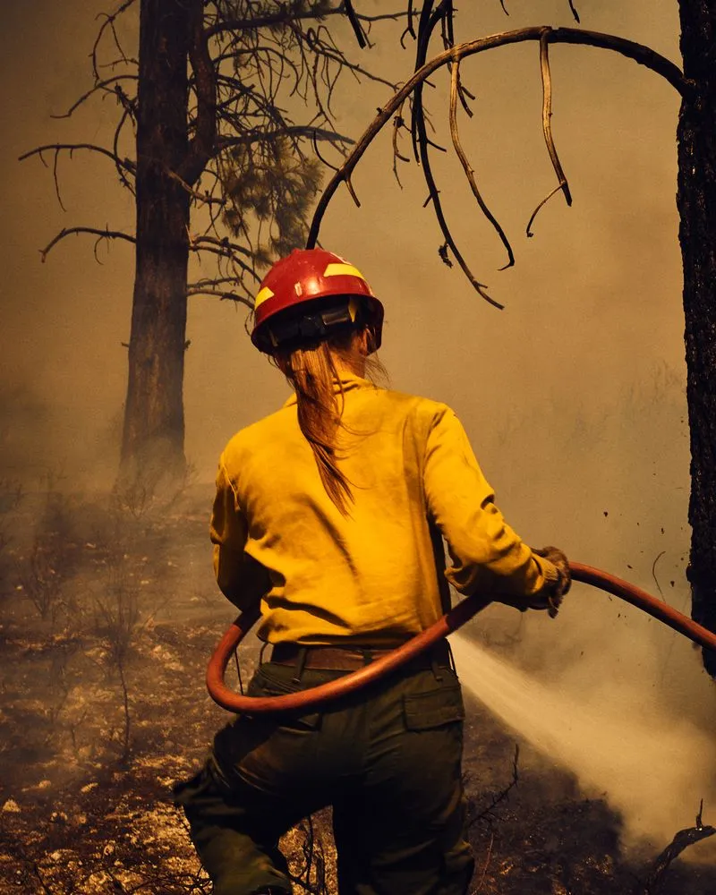 Fighting a Wildfire, wildland forest firefighter, forest firefighter, wildland firefighter, citrotech